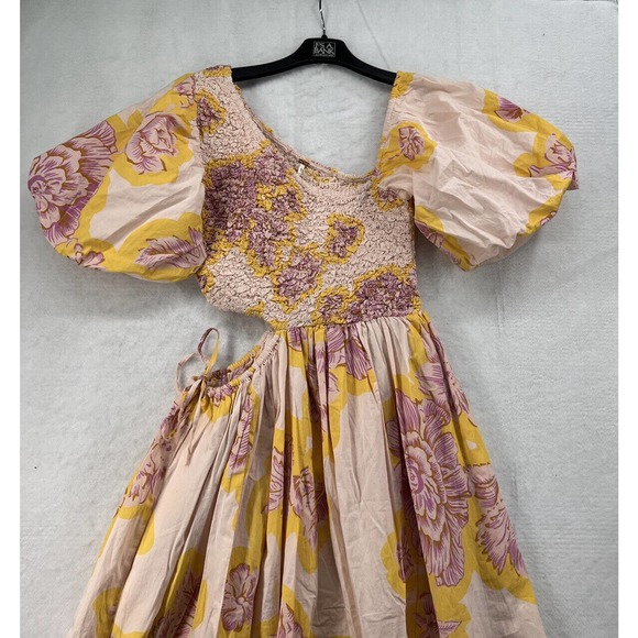 Free People Kalina Printed Midi Dress Size Xsmall - Picture 11 of 14